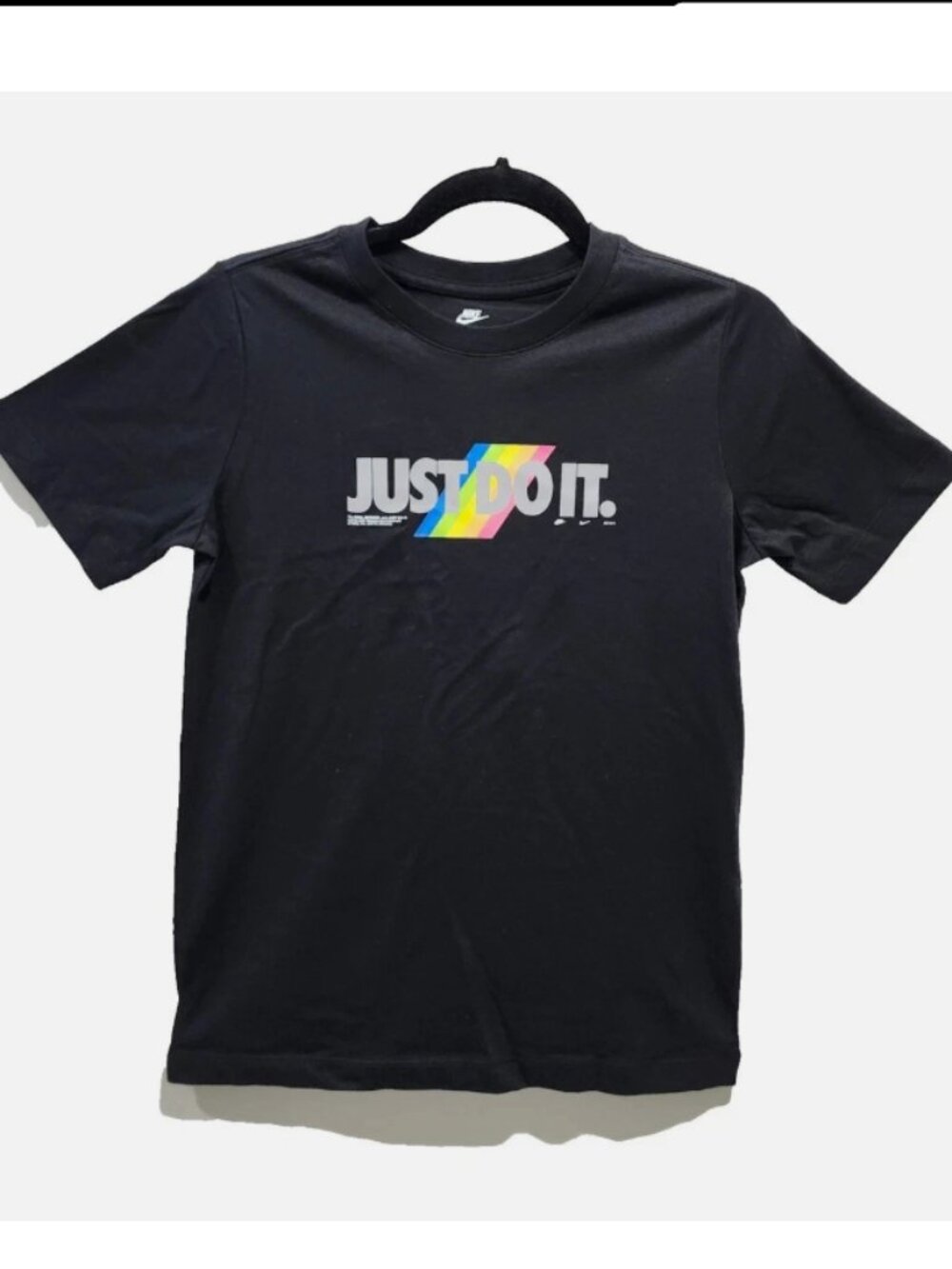 Nike T-Shirt Kids “Just Do It” Short Sleeves Black FN9556-010